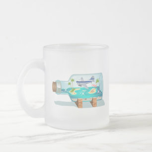 Taza De Cristal Esmerilado Botella de recuerdo personalizado