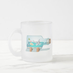 Taza De Cristal Esmerilado Botella de recuerdo personalizado