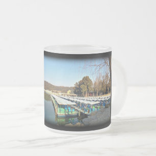 Taza De Cristal Esmerilado Botes del Palacio de Verano
