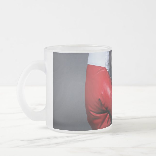 Taza De Cristal Esmerilado Boxing gloves  (Izquierda)