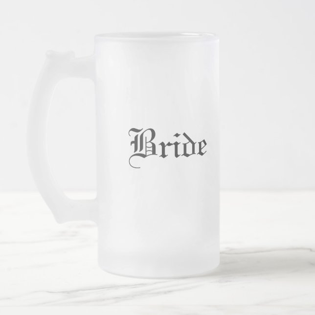 Taza De Cristal Esmerilado Bride Mug (Izquierda)