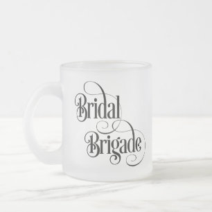 Taza De Cristal Esmerilado Brigada Nupcial