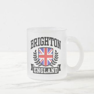 Taza De Cristal Esmerilado Brighton England