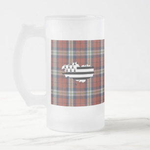 Taza De Cristal Esmerilado Bro Sant Malou Tartan