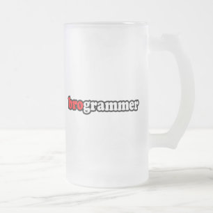 TAZA DE CRISTAL ESMERILADO BROGRAMMER