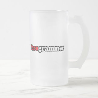 TAZA DE CRISTAL ESMERILADO BROGRAMMER