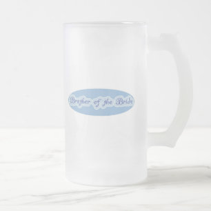 Taza De Cristal Esmerilado Brother de la novia
