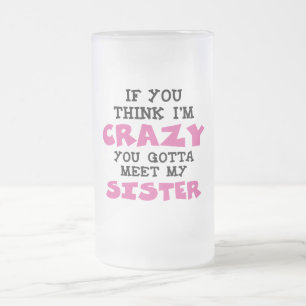 Taza De Cristal Esmerilado Brother loco