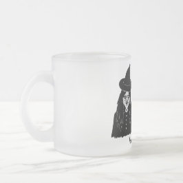 Taza De Cristal Esmerilado brujas negras espeluznantes y espeluznantes hallow