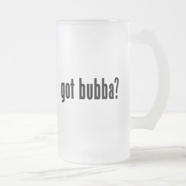 Taza De Cristal Esmerilado ¿bubba conseguido? (Derecha)