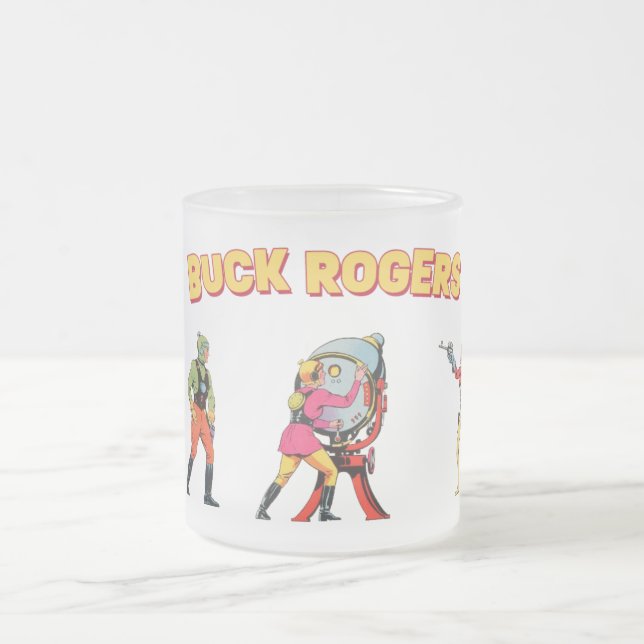 Taza De Cristal Esmerilado Buck Rogers 1930s  (Centro)
