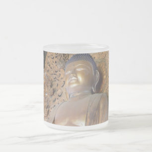 Taza De Cristal Esmerilado Buddha Gifsoftware