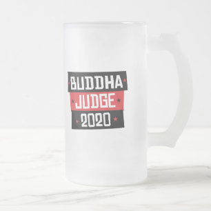 Taza De Cristal Esmerilado Buddha Juez 2020