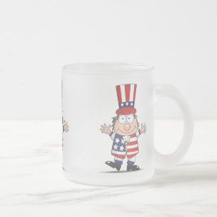 Taza De Cristal Esmerilado Buen Viejo USA