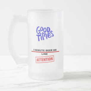 Taza De Cristal Esmerilado Buenos tiempos, Bebe Me Time