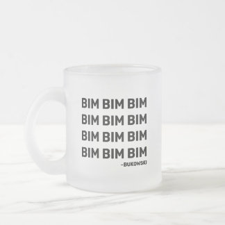 Taza De Cristal Esmerilado Bukowski Cita Bebida Mug (LH)