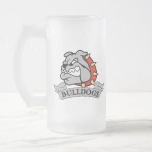 Taza De Cristal Esmerilado Bulldoges Mason