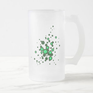 Taza De Cristal Esmerilado burbujas de chamrock