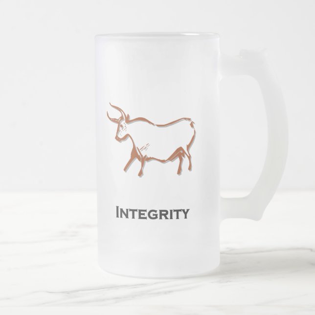 Taza De Cristal Esmerilado Burll Integrity Brown (Derecha)