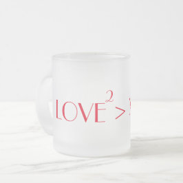 Taza De Cristal Esmerilado Buscando Lilacs - Love Squared Mug