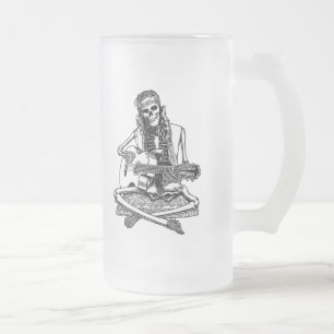 Taza De Cristal Esmerilado Busker Bones II