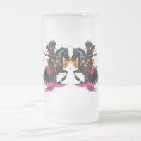 Caballo de guerrero en acuarela