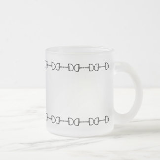 Taza De Cristal Esmerilado Caballos ecuestres