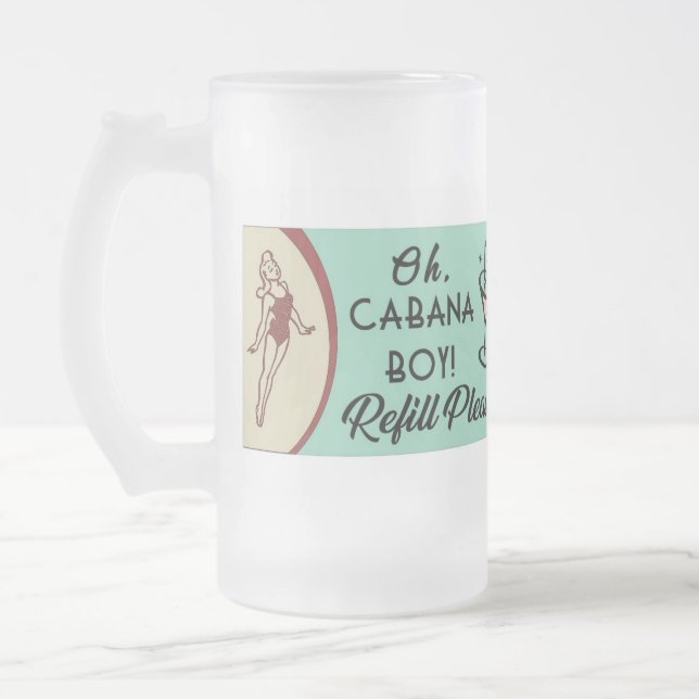 Taza De Cristal Esmerilado Cabana Boy (Izquierda)