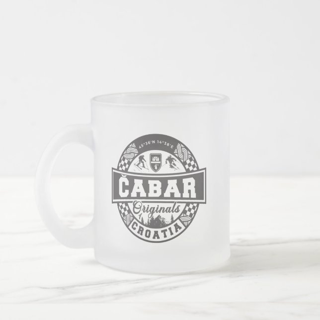 Taza De Cristal Esmerilado Čabar Originals (Izquierda)