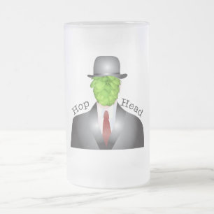 Taza De Cristal Esmerilado cabeza del salto
