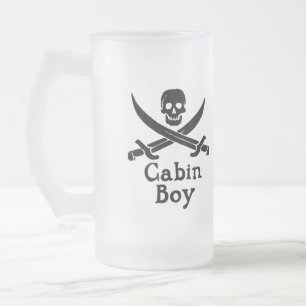 Taza De Cristal Esmerilado Cabin Boy Glass Stein