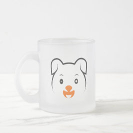 Taza De Cristal Esmerilado Cachorro