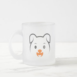 Taza De Cristal Esmerilado Cachorro