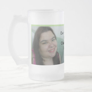Taza De Cristal Esmerilado Cada día con usted está un día de fiesta
