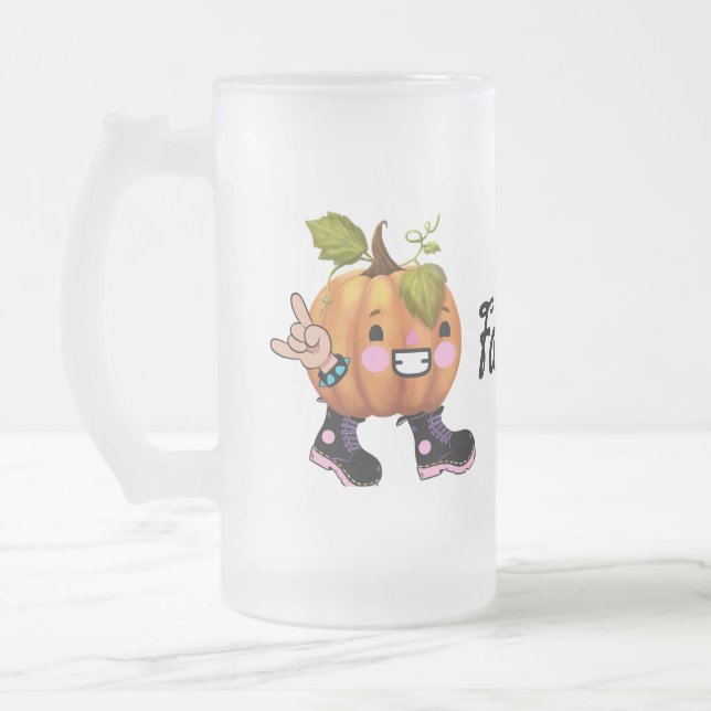 Taza De Cristal Esmerilado caer a la roca (Izquierda)