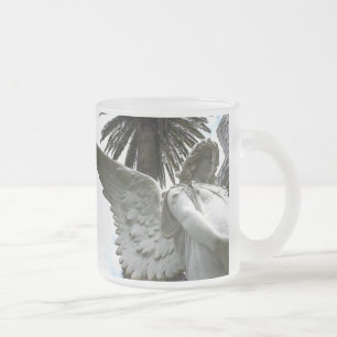Taza De Cristal Esmerilado Caer En Paz