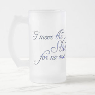 Taza De Cristal Esmerilado Caer Mueve Las Estrellas