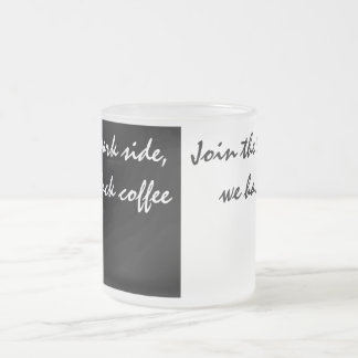 Taza De Cristal Esmerilado Café Blanco Y Negro