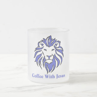 Taza De Cristal Esmerilado Café con Jesús