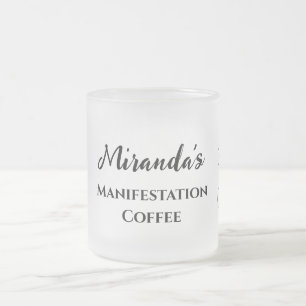 Taza De Cristal Esmerilado Café de Manifestación