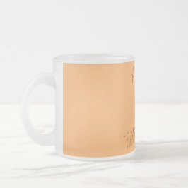 Taza De Cristal Esmerilado Café de otoño
