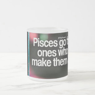 Taza De Cristal Esmerilado Café de Piscis/taza del té