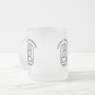 Taza De Cristal Esmerilado Café personalizado: comienza tu día con un Smi