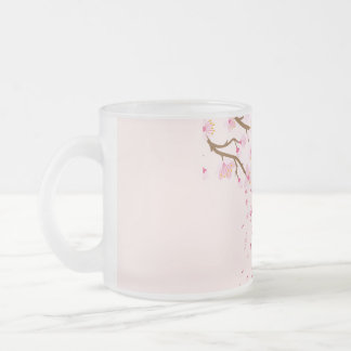 Taza De Cristal Esmerilado Café rosa Mug