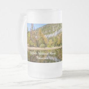Taza De Cristal Esmerilado Caída Reflexiones del río Buffalo