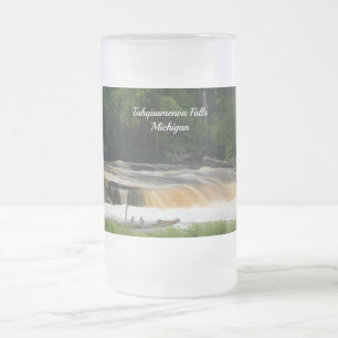 Taza De Cristal Esmerilado Caídas Inferiores Al Tahquamenon Frosted Mug