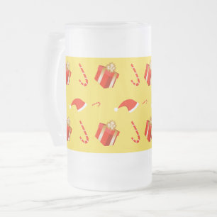 Taza De Cristal Esmerilado Caja de regalo de navidades Caña de caramelo de Sa