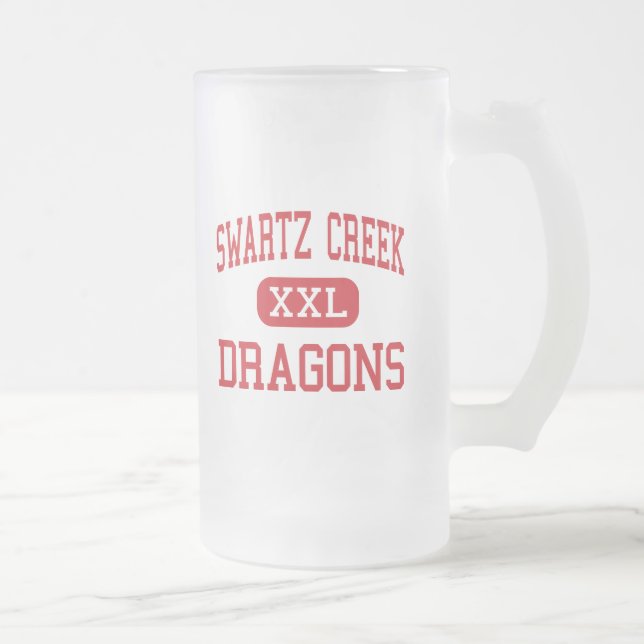 Taza De Cristal Esmerilado Cala de Swartz - dragones - alta - cala de Swartz (Derecha)