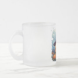 Taza De Cristal Esmerilado Calabaza del asistente