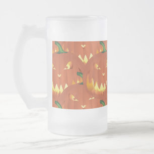 Taza De Cristal Esmerilado Calabaza para Halloween...